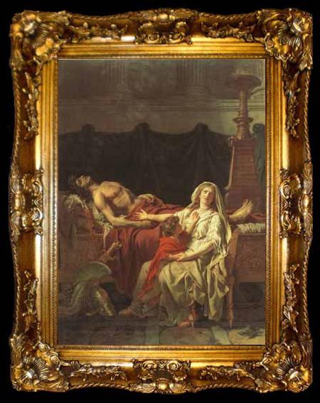 framed  Jacques-Louis David andromache mourning hector (mk02), ta009-2